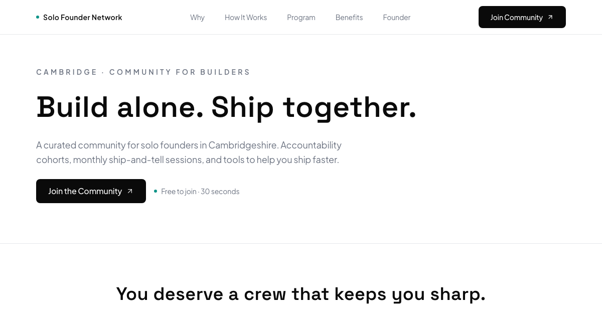 Solo Founder Network